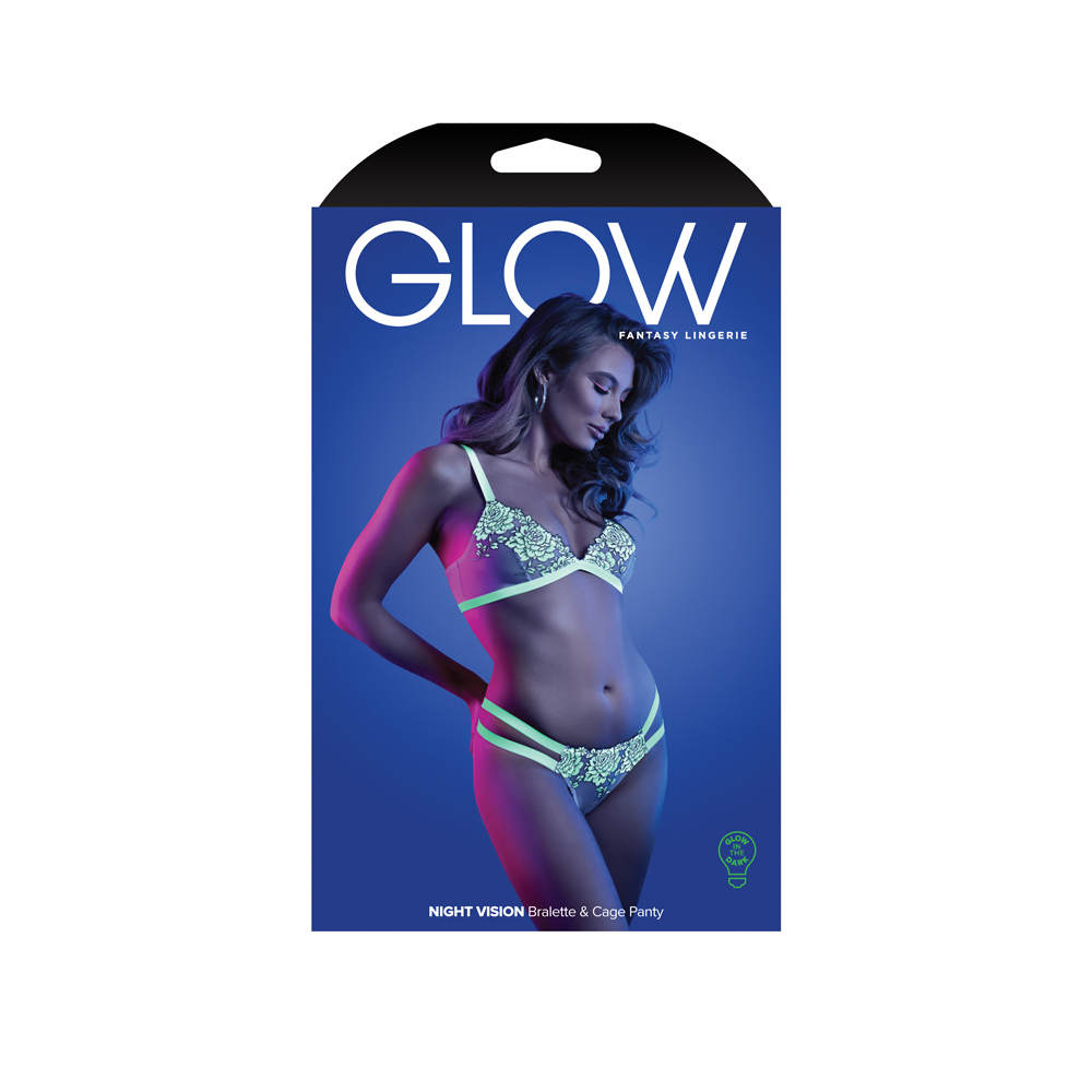 Night Vision Bralette & Cage Panty L/Xl 1 Night Vision Bralette & Cage Panty L/Xl