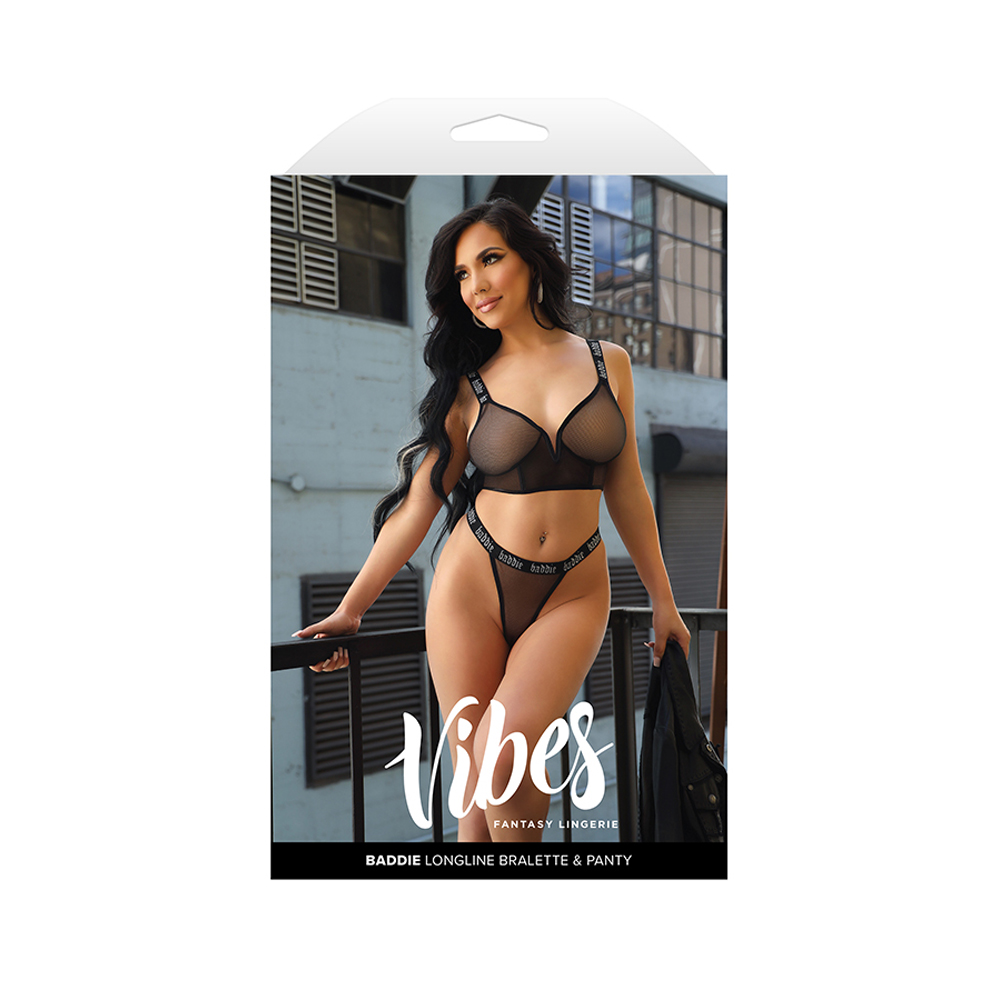 Baddie Longline Bralette & Panty S/M 1 Baddie Longline Bralette & Panty S/M