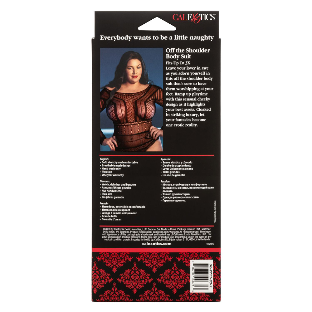 Scandal Plus Size Off The Shoulder Body Suit 3 Scandal Plus Size Off The Shoulder Body Suit - Image 3