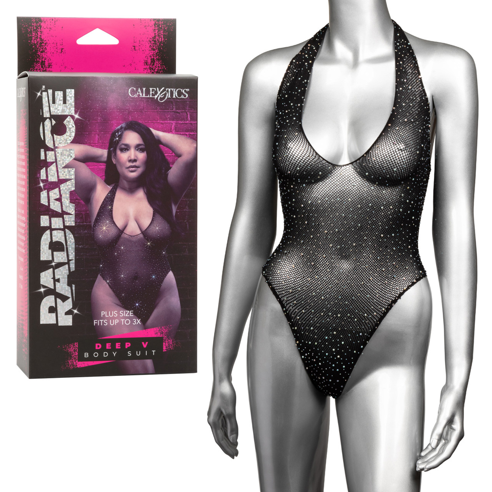 Radiance Plus Size Deep V Body Suit 1 Radiance Plus Size Deep V Body Suit