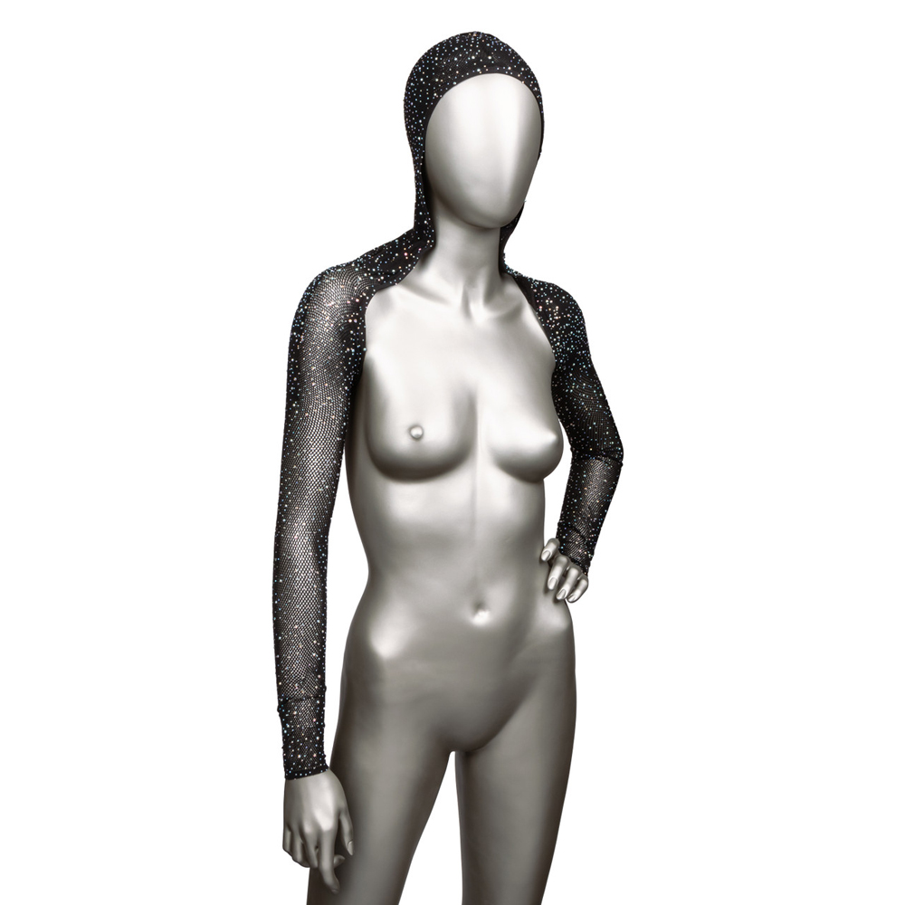 Radiance Plus Size Hooded Shoulder Shrug 2 Radiance Plus Size Hooded Shoulder Shrug - Image 2