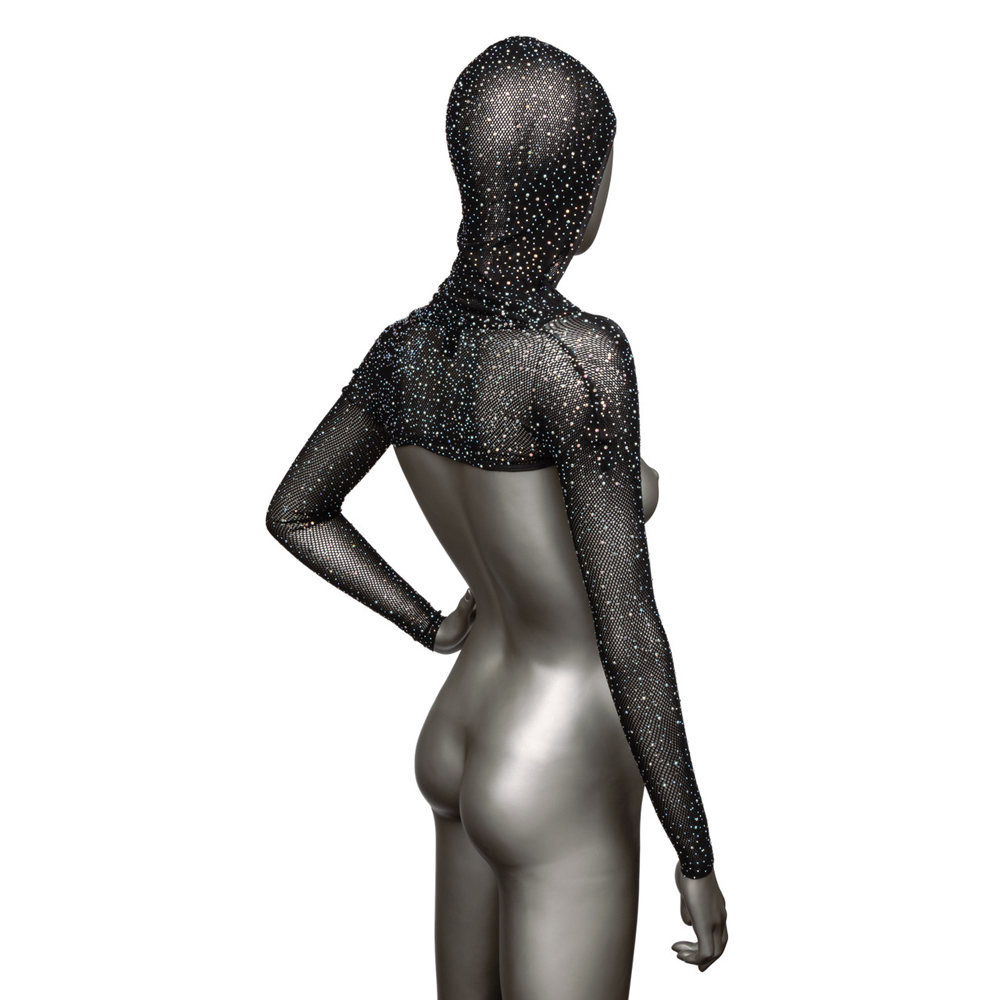 Radiance Plus Size Hooded Shoulder Shrug 3 Radiance Plus Size Hooded Shoulder Shrug - Image 3