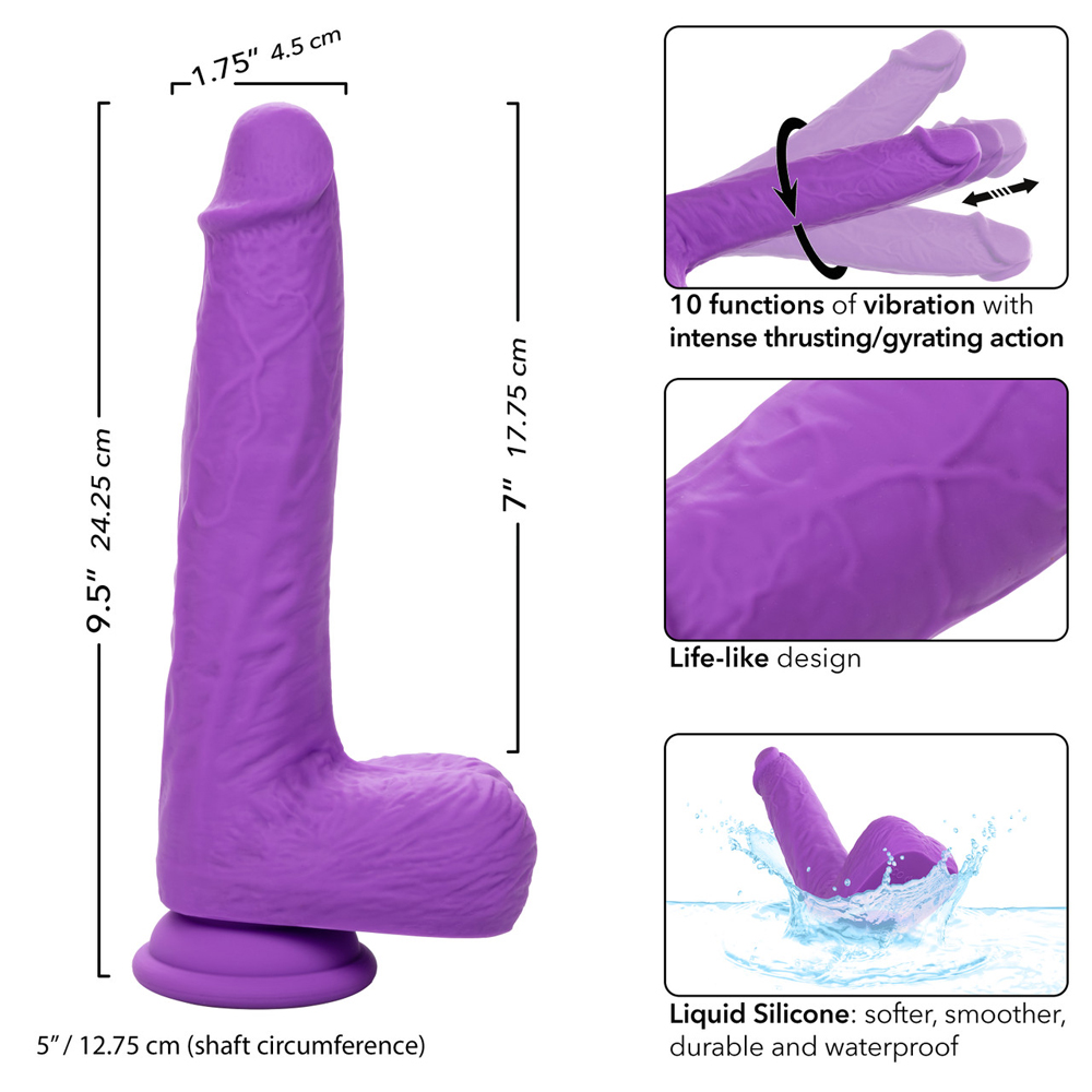 Rechargeable Gyrating & Thrusting Silicone Studs 3 Rechargeable Gyrating & Thrusting Silicone Studs - Image 3