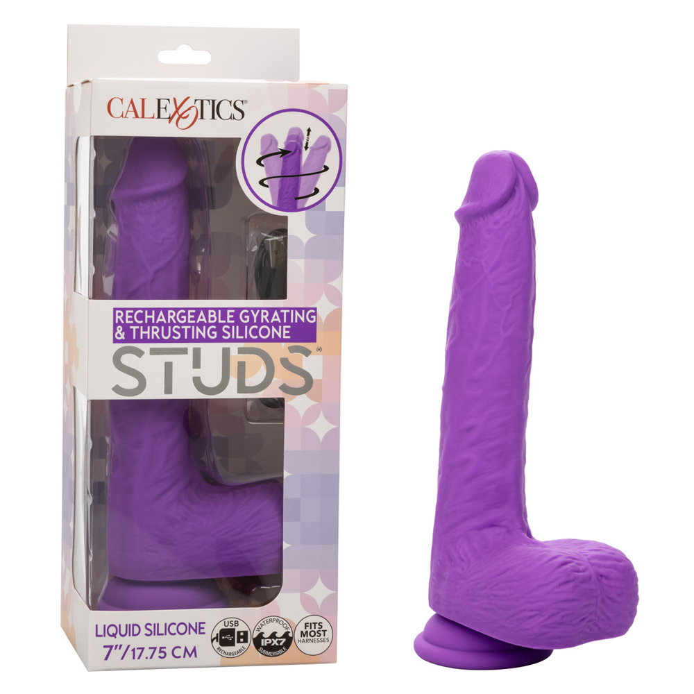 Rechargeable Gyrating & Thrusting Silicone Studs 1 Rechargeable Gyrating & Thrusting Silicone Studs