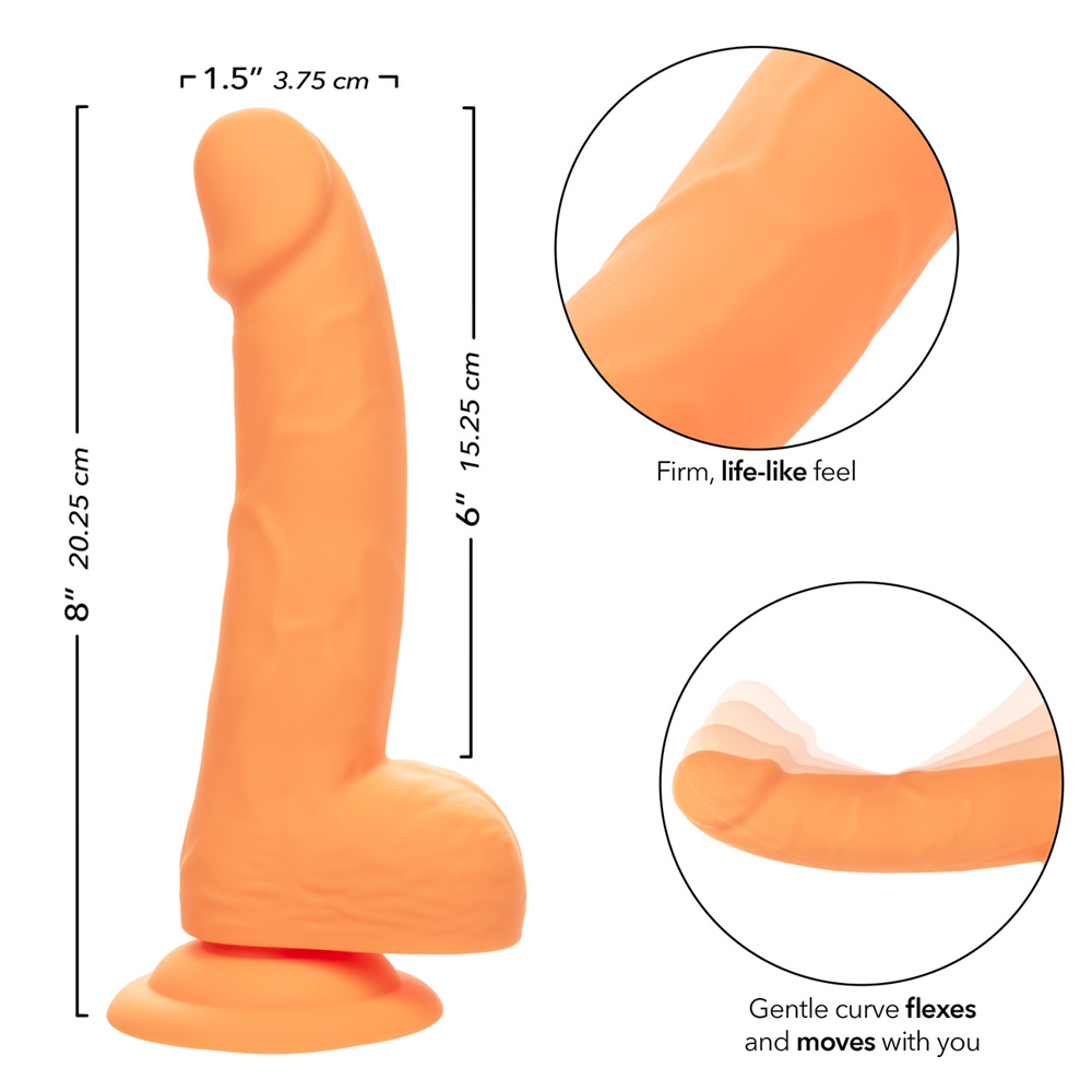 Neon Silicone Studs 6" Orange 3 Neon Silicone Studs 6" Orange - Image 3