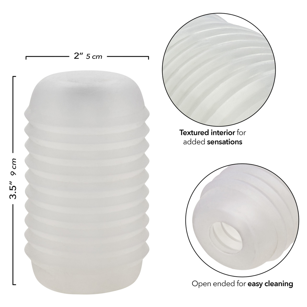 Pop Sock Ribbed Clear 3 Pop Sock Ribbed Clear - Image 3