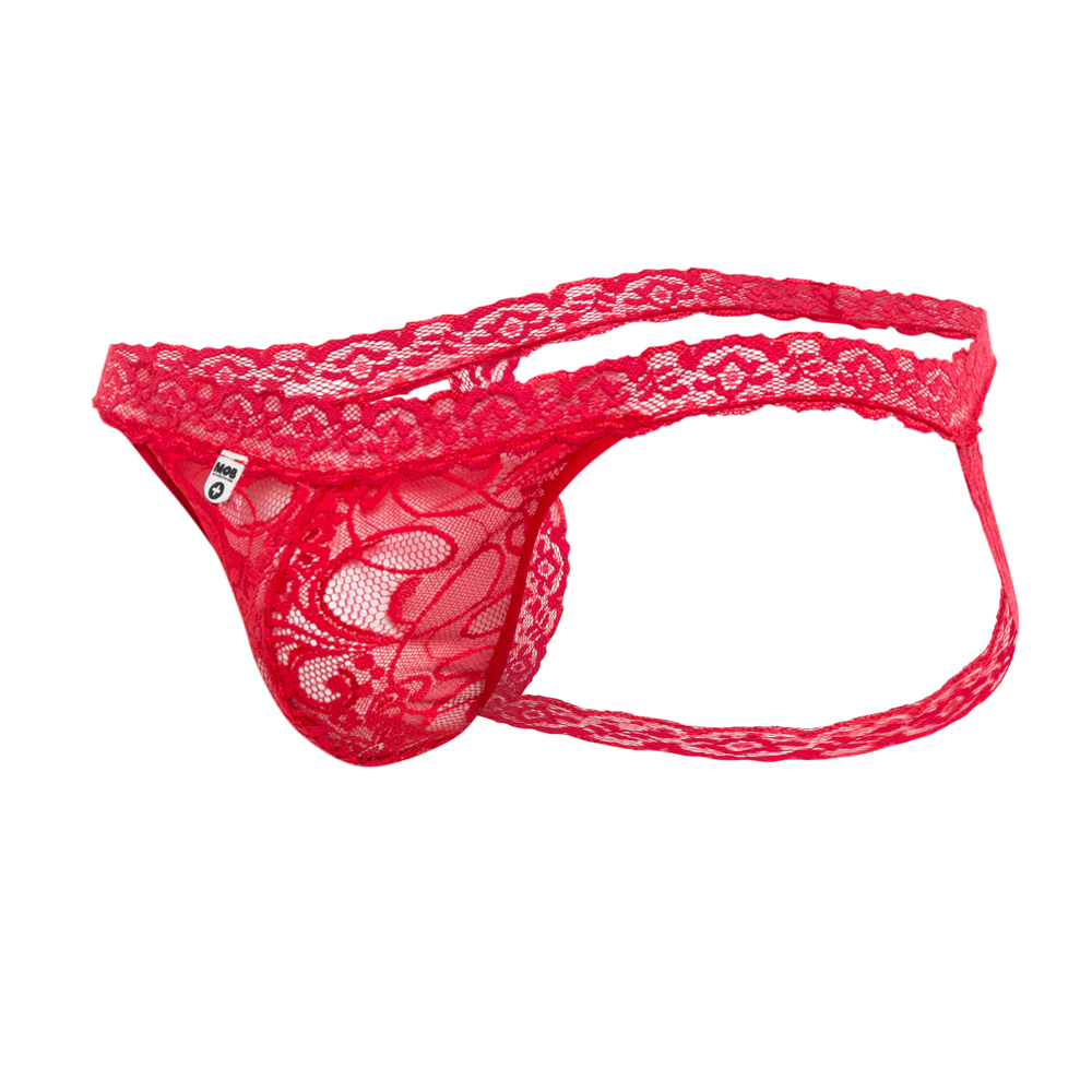 Lace Jockstrap Red S/M 1 Lace Jockstrap Red S/M