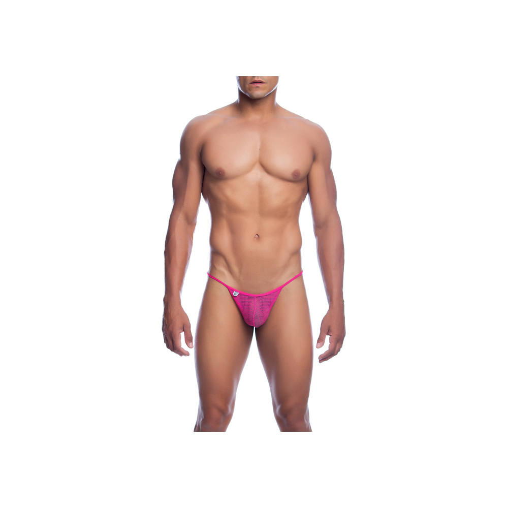 Mesh Boy Thong Hot Pink L/Xl 2 Mesh Boy Thong Hot Pink L/Xl - Image 2