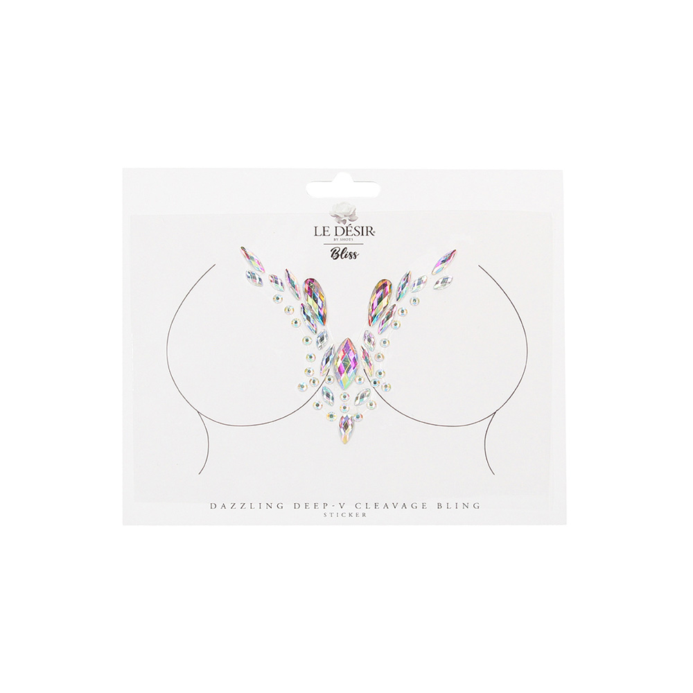 Le Desir Dazzling Deep-V Cleavage Bling Sticker 1 Le Desir Dazzling Deep-V Cleavage Bling Sticker
