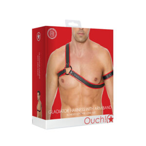 Ouch! Gladiator Harness One Size Red