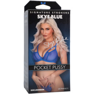 Signature Strokers Skye Blue Ultraskyn Pocket Pussy Vanilla