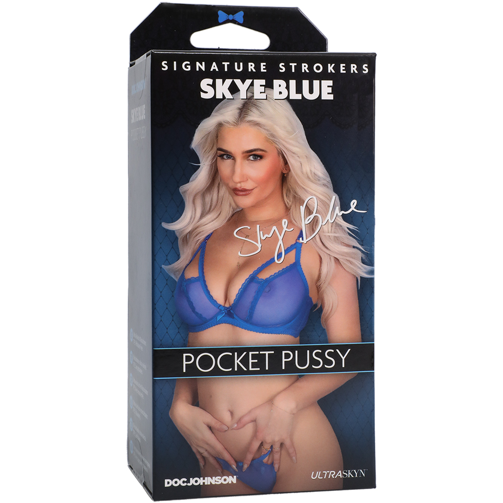 Signature Strokers Skye Blue Ultraskyn Pocket Pussy Vanilla 1 Signature Strokers Skye Blue Ultraskyn Pocket Pussy Vanilla