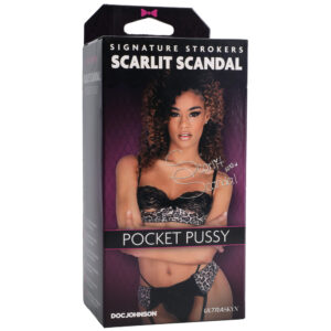 Signature Strokers Scarlit Scandal Ultraskyn Pocket Pussy Caramel