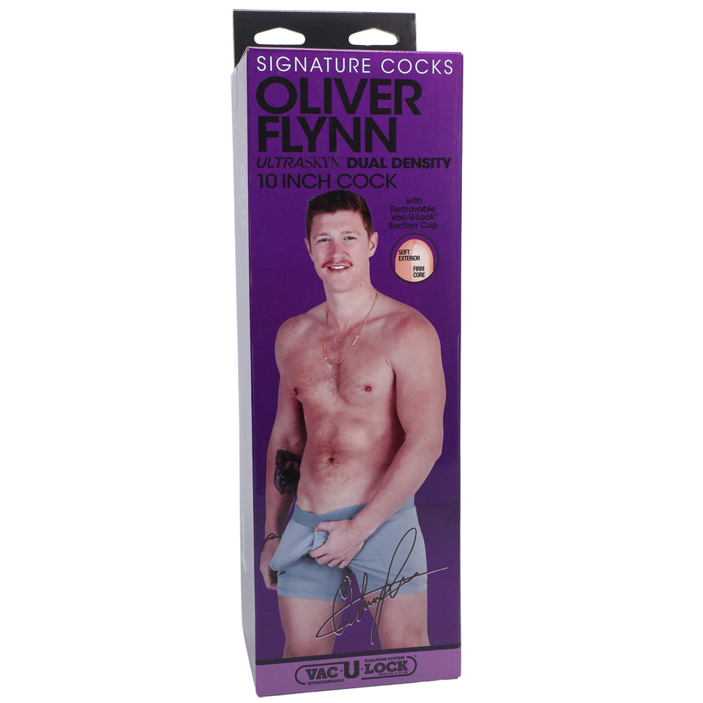 Signature Cocks Oliver Flynn 10" Ultraskyn Cock With Removable Vac-U-Lock Suction Cup Vanilla 1 Signature Cocks Oliver Flynn 10" Ultraskyn Cock With Removable Vac-U-Lock Suction Cup Vanilla