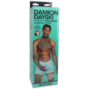 Signature Cocks Damion Dayski 12" Ultraskyn Cock With Removable Vac-U-Lock Suction Cup Chocolate