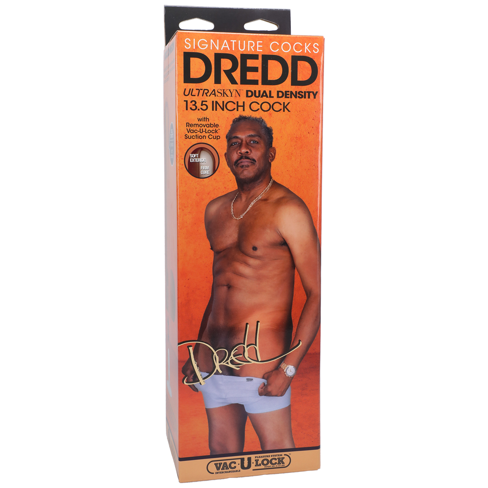 Signature Cocks Dredd 13.5" Ultraskyn Cock With Removable Vac-U-Lock Suction Cup Chocolate 1 Signature Cocks Dredd 13.5" Ultraskyn Cock With Removable Vac-U-Lock Suction Cup Chocolate
