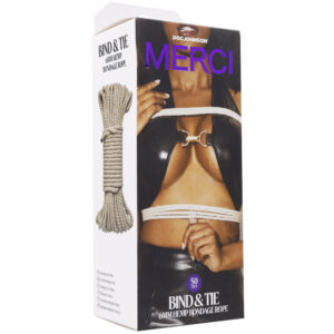 Merci Bind & Tie 6mm Hemp Bondage Rope 50 Feet Natural