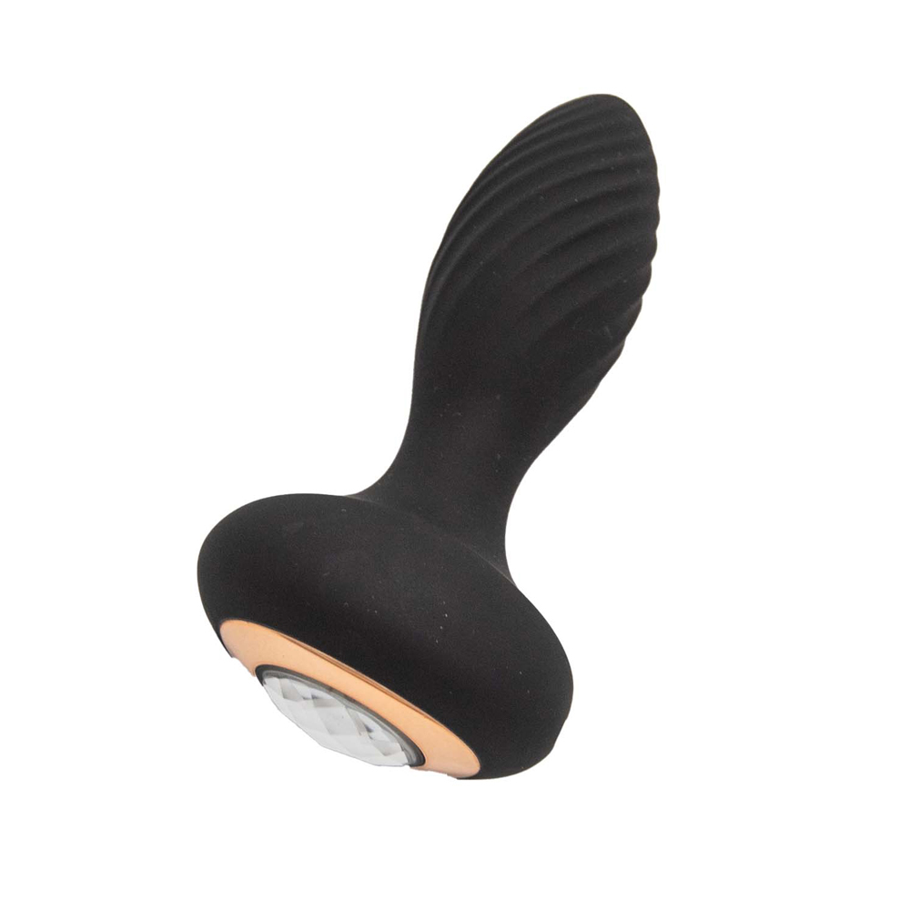 Goddess Diamond Vibrating Plug Black 2 Goddess Diamond Vibrating Plug Black - Image 2