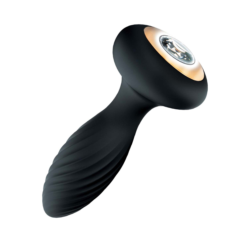 Goddess Diamond Vibrating Plug Black 3 Goddess Diamond Vibrating Plug Black - Image 3