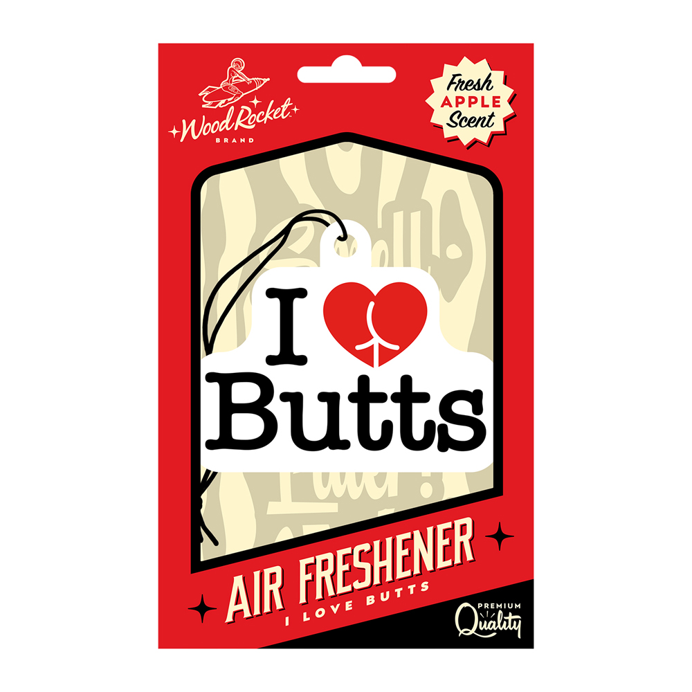 I Love Butts Air Freshener 1 I Love Butts Air Freshener