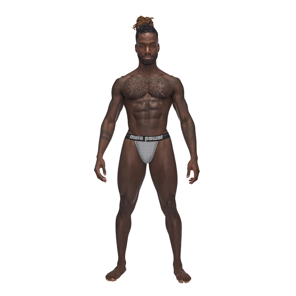 Sexagon Micro V Thong Grey S/M 1 Sexagon Micro V Thong Grey S/M