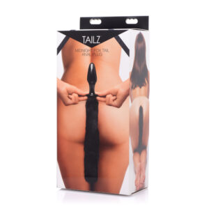 Tailz Midnight Fox Glass Butt Plug With Tail