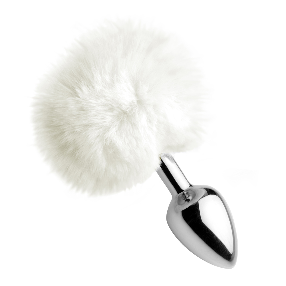Tailz White Fluffy Bunny Tail Anal Plug 2 Tailz White Fluffy Bunny Tail Anal Plug - Image 2