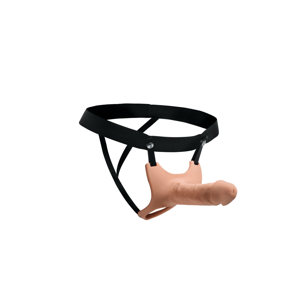 Size Matters Hollow Silicone Dildo Strap-On Flesh 2 Size Matters Hollow Silicone Dildo Strap-On Flesh - Image 2