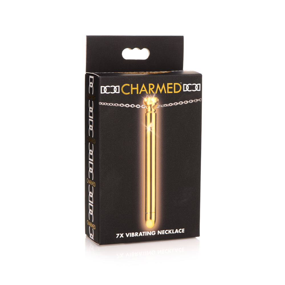 Charmed 7X Vibrating Necklace Gold 1 Charmed 7X Vibrating Necklace Gold