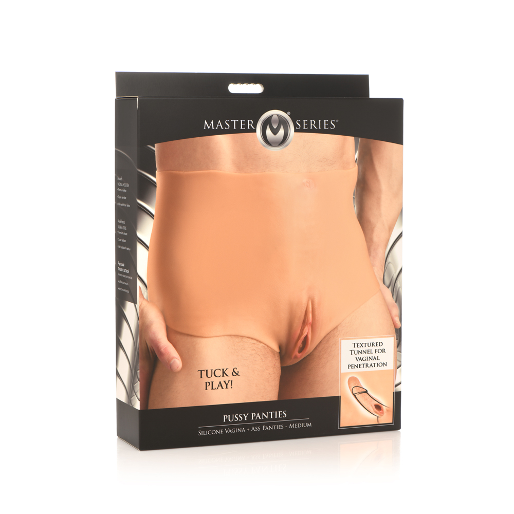 Master Series Pussy Panties Silicone Vagina + Ass Panties Medium 1 Master Series Pussy Panties Silicone Vagina + Ass Panties Medium