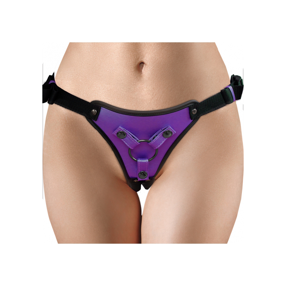 Ouch! Metallic Strap On Metallic Purple 1 Ouch! Metallic Strap On Metallic Purple