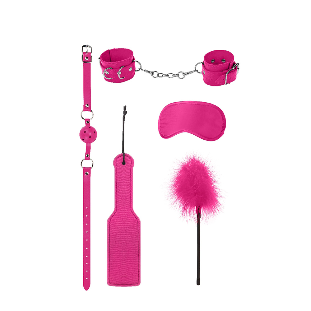 Ouch! Introductory Bondage Kit #4 Pink 2 Ouch! Introductory Bondage Kit #4 Pink - Image 2