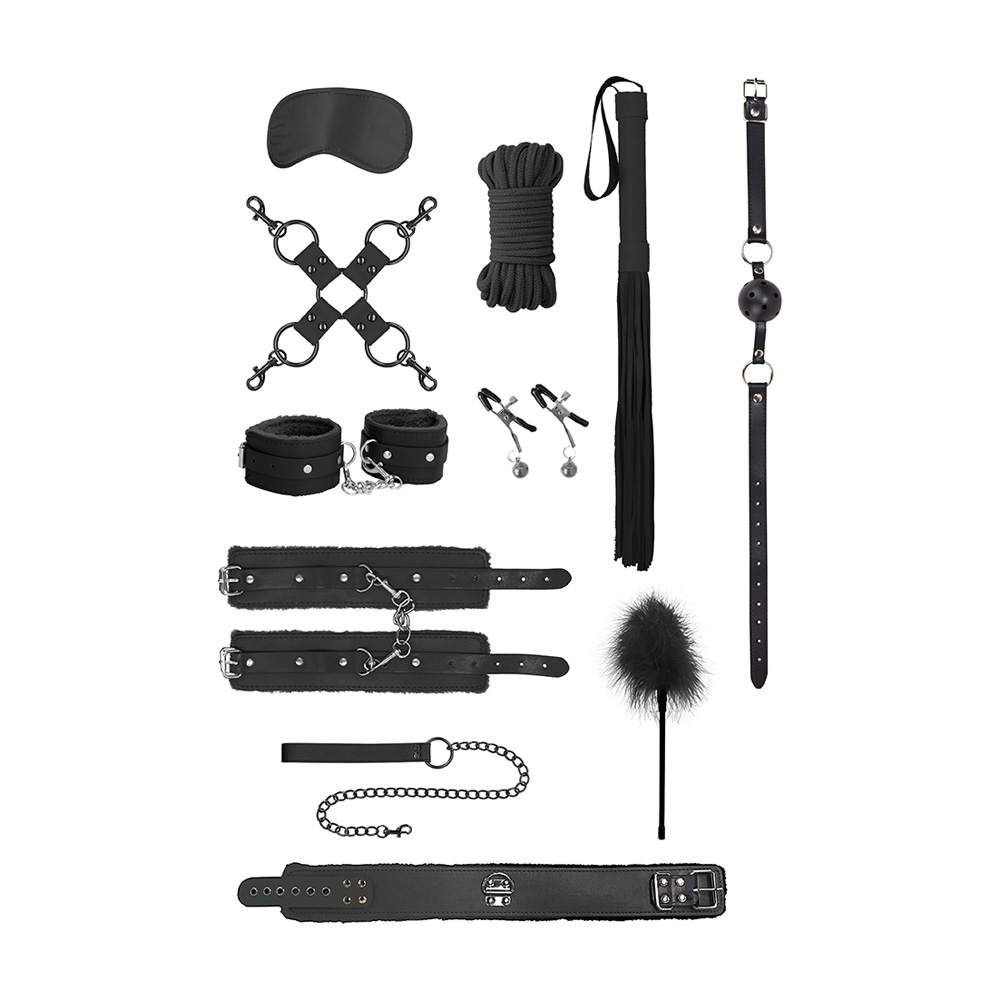 Ouch! Intermediate Bondage Kit Black 2 Ouch! Intermediate Bondage Kit Black - Image 2