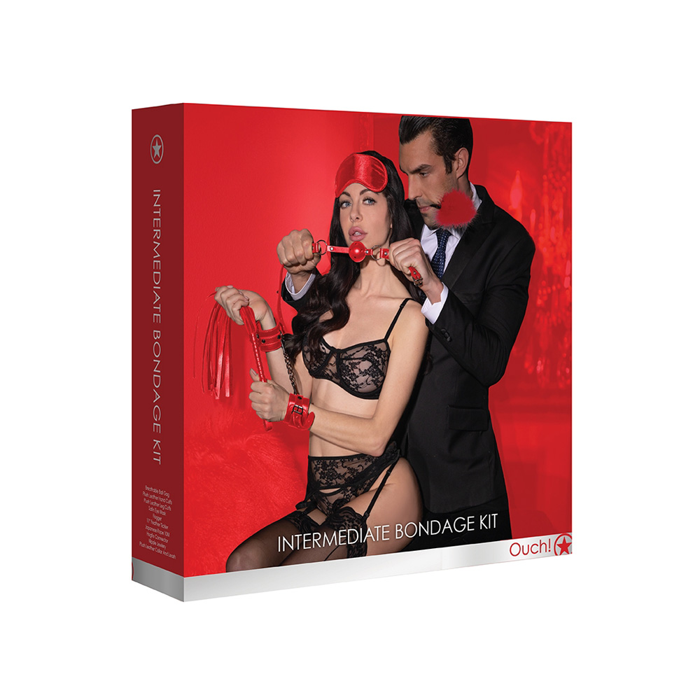 Ouch! Intermediate Bondage Kit Red 1 Ouch! Intermediate Bondage Kit Red