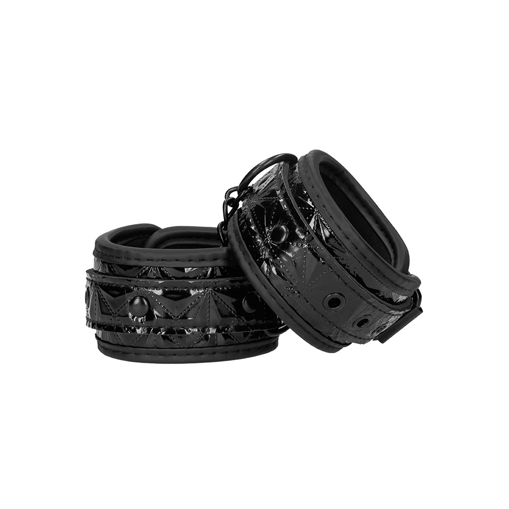 Ouch! Luxury Hand Cuffs Black 2 Ouch! Luxury Hand Cuffs Black - Image 2