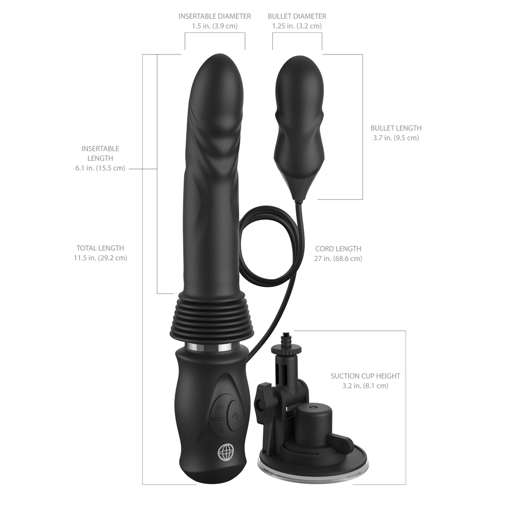 Fetish Fantasy Series Ultimate Silicone Thruster Black 3 Fetish Fantasy Series Ultimate Silicone Thruster Black - Image 3