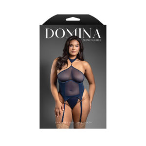 Gartered Bustier & Panty Queen Size