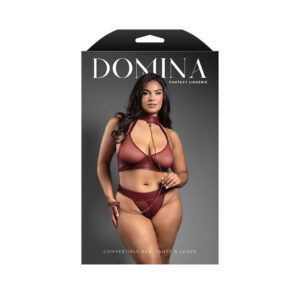 Convertible Bra, Panty & Leash Queen Size