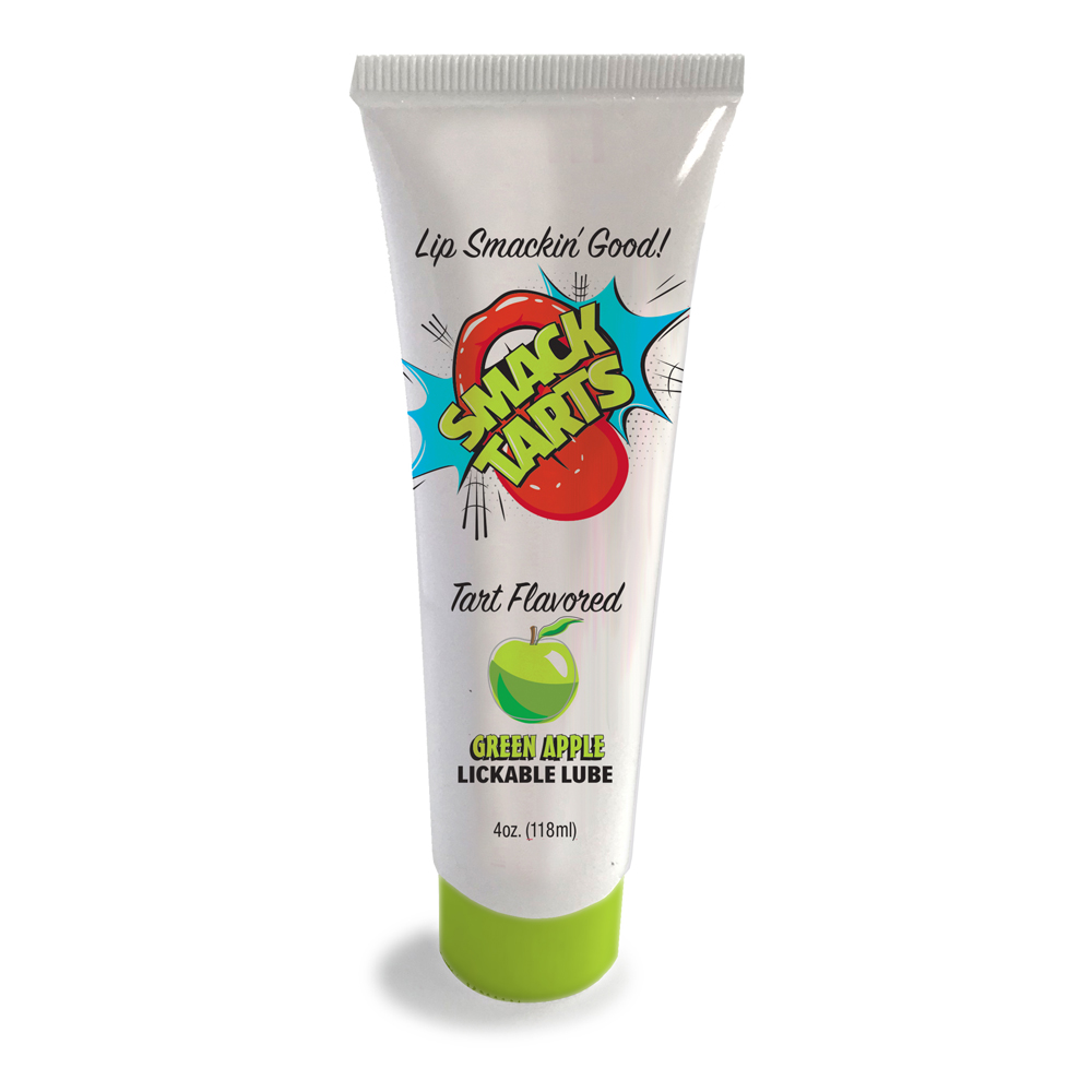 Smack Tarts Lickable Sour Green Apple Lube 4 oz. 1 Smack Tarts Lickable Sour Green Apple Lube 4 oz.