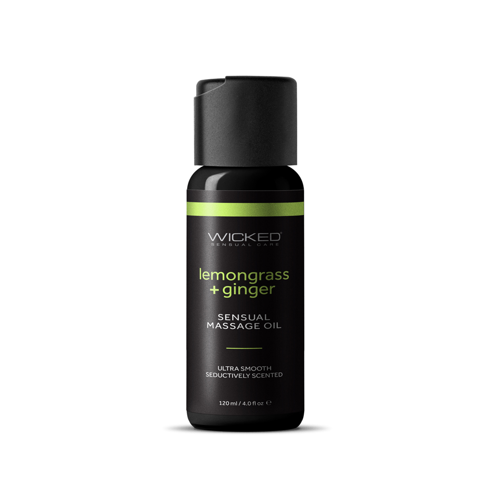 Wicked Sensual Massage Oil Lemongrass & Ginger 4 oz. 1 Wicked Sensual Massage Oil Lemongrass & Ginger 4 oz.