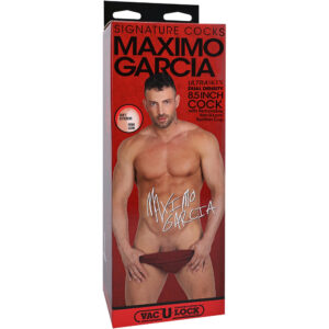 Signature Cocks Maximo Garcia 8.5" Ultraskyn Cock With Removable Vac-U-Lock Suction Cup Vanilla