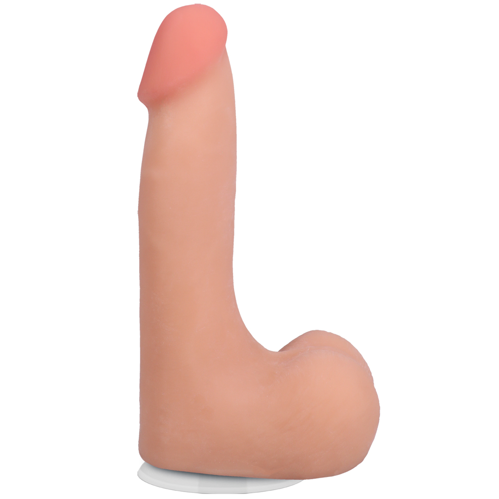 The Realistic Cock Ultraskyn 7" With Balls Vanilla 2 The Realistic Cock Ultraskyn 7" With Balls Vanilla - Image 2