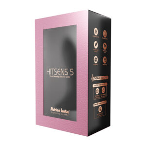 Adrien Lastic Hitsens 5 Dual Density Silicone Dildo Black
