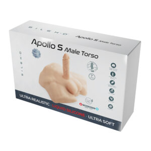 Silex-D Apollo S Male Torso + Liquid Silicone Model 2 Dildo 7" Vanilla