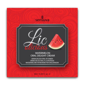 Lic-O-Licious Oral Delight Cream Watermelon 6 ml. Single-Use Packet