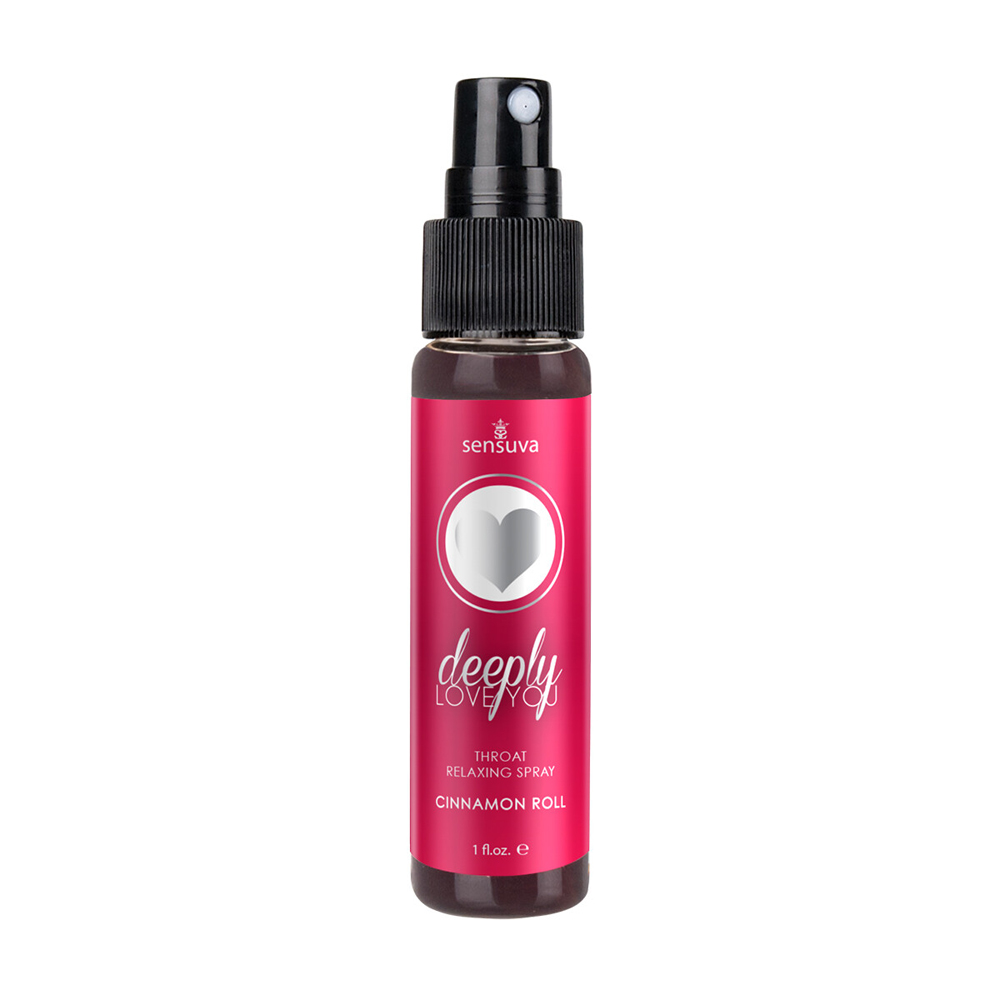Deeply Love You Throat Relaxing Spray 1 oz. Bottle Cinnamon Roll 1 Deeply Love You Throat Relaxing Spray 1 oz. Bottle Cinnamon Roll