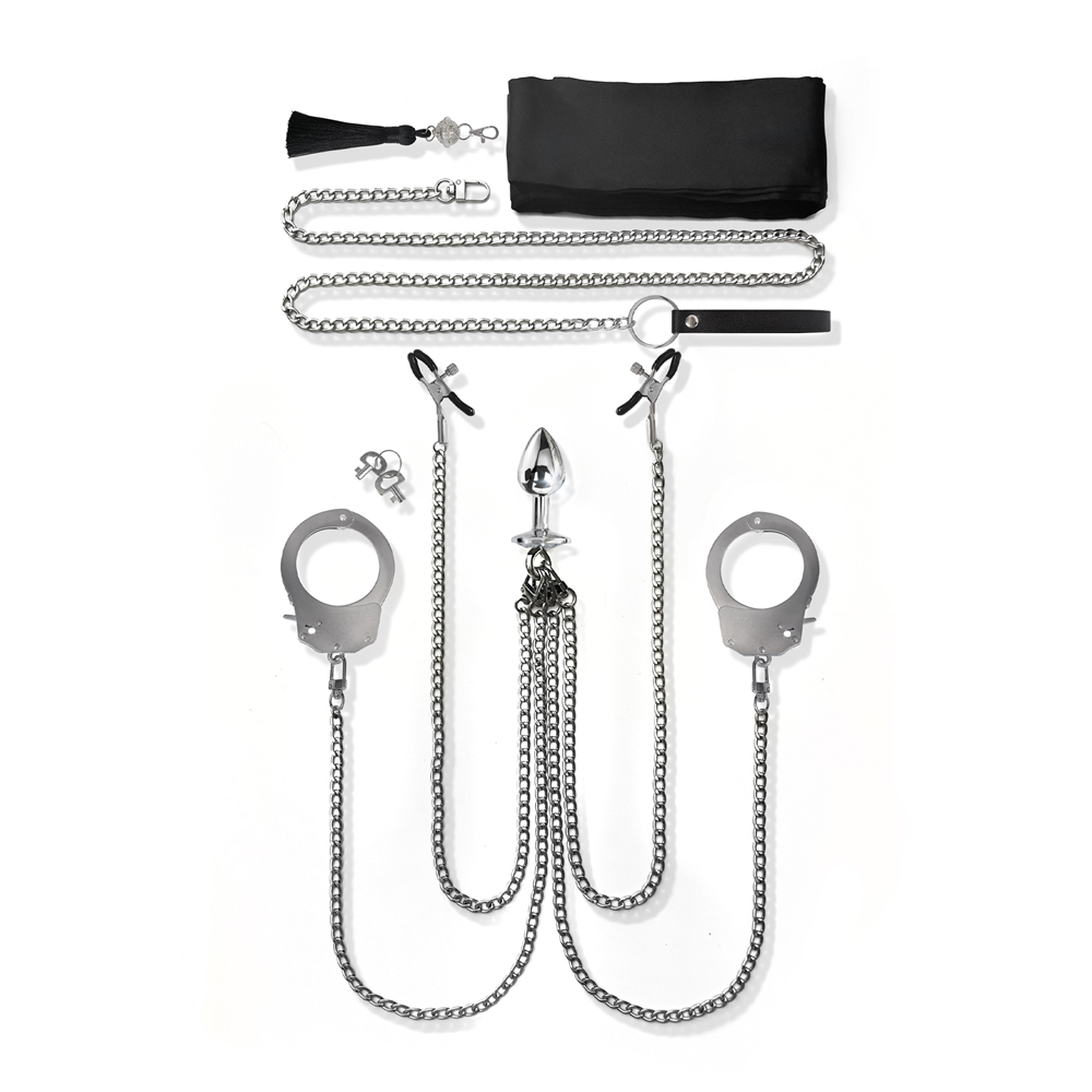 Nixie Interchangeable 8 Pc Bondage Kit Silver 2 Nixie Interchangeable 8 Pc Bondage Kit Silver - Image 2