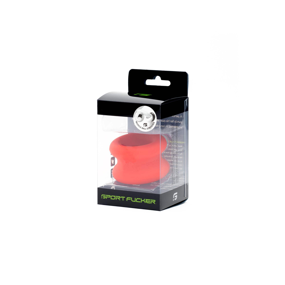 Sport Fucker Muscle Ball Stretcher Red Silicone 1 Sport Fucker Muscle Ball Stretcher Red Silicone