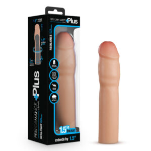 Performance Plus 1.5" Silicone Penis Xtender Beige