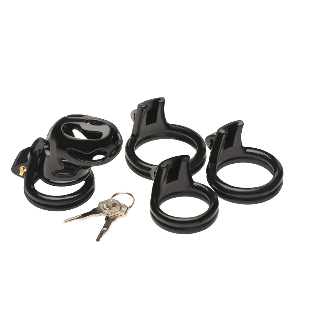 Master Series Hard Stop Double Ring Chastity Cage 3 Master Series Hard Stop Double Ring Chastity Cage - Image 3
